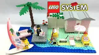 LEGO Town Paradisa Cabana Beach set review! 1994 set 6410!