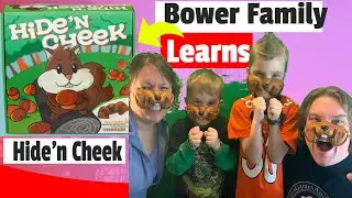 Hide'N Cheek - Bower Family Learns *Squirrel Board Game*