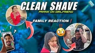 Clean shave 🪒 prank | Girlfriend ମନ ଦୁଃଖ ହେଇଗଲା😭💔| Family crazy reaction 🤣 #odia #prank #couple 
