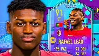 5⭐ SKILL MOVES! 🤩 91 World Cup Phenoms Rafael Leao Player Review - FIFA 23 Ultimate Team