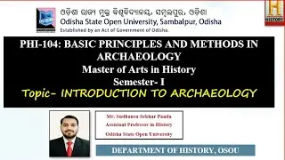 INTRODUCTION TO ARCHAEOLOGY