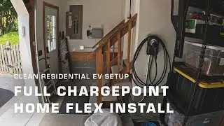 Full ChargePoint Home Flex Install | Clean Residential EV Setup