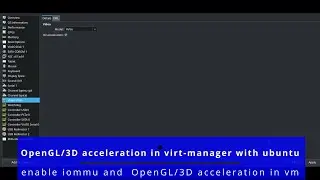 OpenGL 3D acceleration in virt manager 🐧 ubuntu