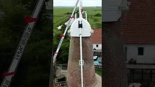 Stracey Arms Windpump gets a new set of Stocks.