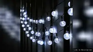 2025 New Solar Crystal Globe LED String Lights IP65 Waterproof Outdoor Fairy Light for Garden Party