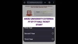 MKBU UNIVERSITY EXTERNAL HALL TICKET START #mabgujarati #mkbuexternal #hallticket #EXAM #gujarat