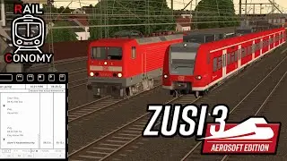 Zugstau vor Kassel - BR 424 auf fitiven Sbahn Netz / ZUSI 3 Railconomy