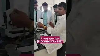 GREASY SPOT TEST IN BIOCHEMISTRY FOR LIPID MOLECULES #abvmuparamedical #bestmedicalcollegeinindia