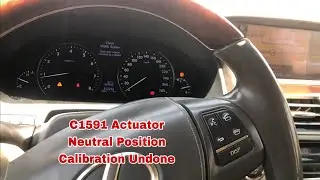 C1591-Actuator Neutral Position Calibration Undone LS460L