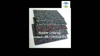 Rubber underlay/Acoustic Rubber Underlayment/Flooring rubber underlay/Soundproof Rubber Underlay