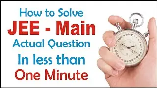 IIT- JEE Main 2016 Online Paper Solution 09-04-16  -Target JEE 2019-1