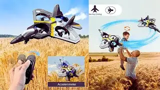 Master the Skies with the 4DRC V17 Remote Control Airplane | First Time To Play V17 RC Airplane