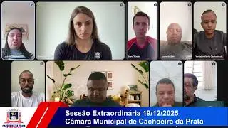 Transmissão ao vivo! Câmara Municipal Cachoeira da Prata