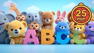 25 Minutes of ABC Songs for Kids 🔤 | Animals, Helpers, Food & Sports ABC
