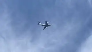 2 Boeing C-17 Globemaster III passing by from my house