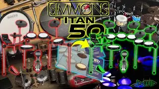 Adding MORE Toms & Cymbals To SIMMONS TITAN 50 Electronic Kit + Choke How To w/ IK Modo Drum Metal