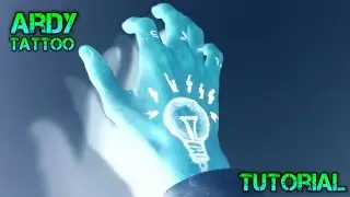 Non Permanent Tattoo Tutorial - ARDY Hand Tattoo Tutorial Ardymon Dat Adam HYDRA Finger Hand Tattoo