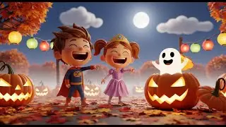 Halloween Party Night 🎃 | Cute Halloween Song for Kids | Fun Cartoon for Kids