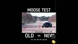 Test łosia BMW stare kontra nowe #bmw #car #moosetest