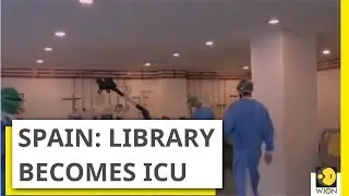 Spain: Hospital's library transforms into ICU for coronavirus patients
