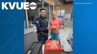 Woman brings pizza to Round Rock police after officers deliver DoorDash order to her home