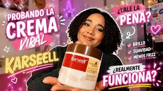 PROBANDO LA CREMA VIRAL KARSEELL EN UN CABELLO AFRO