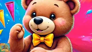 Kid Song : Teddy Bear's Colorful Playtime Song | Nursery Rhymes & Kids Songs | @NiluKidMusic 