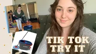 Tik Tok Try It! - Clean my floors with me - O Cedar Spin Mop