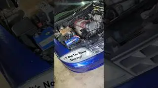 Au Falcon Common Oil Leak timing chain adjustment bolt. #australia #fordfalcon #oilleakrepair #diy