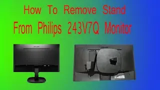 Снятие подставки для монитора Philips. Снятие подставки Philips 243V7Q #philips #монитор #стенд