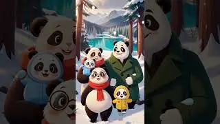 Панда 🐼 и детеныш 🐥 #3d #смешно #дети