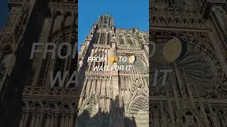 Strasbourg Cathedral TRANSFORMS in 10 Seconds (Day to Night)