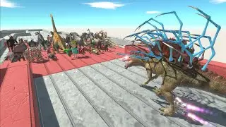 LAST SURVIVOR - Escape from ALIEN SPINOSAURUS - Animal Revolt Battle Simulator
