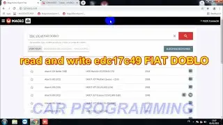 read and write edc17c49 FIAT DOBLO in bench mode+egr off fap off #flex magicmotorsport#swiftec