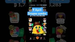 Today Dropee daily combo card ⚡ 9 April Dropee combo card ⚡ Daily Dropee Airdrop Update