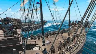Epic EMPIRE vs STURGIA Naval Battle - Mount and Blade 2 BANNERLORD War Sails DLC