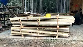 Sawmill update of how I plan to store lumber