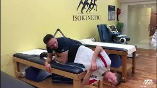 Professional ski cross athlete rehab at Isokinetic