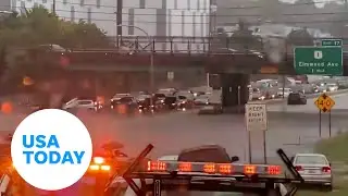 Rhode Island neighborhoods flood after heavy rain | USA TODAY