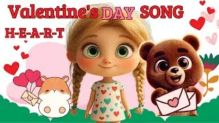 Valentine's Day Song for Kids | Learn to Spell HEART with Fun Clapping Game! 🎶💖
