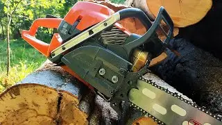 Husqvarna 585 (stock) with high performance hexa japanese chain !!!