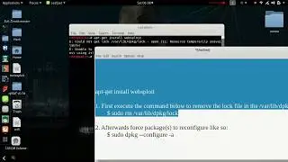 How To Fix Problem /var/lib/dpkg/lock In Kali Linux 2019