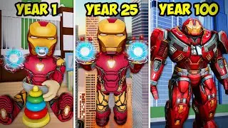 100 Years As Iron Man! A Roblox Movie