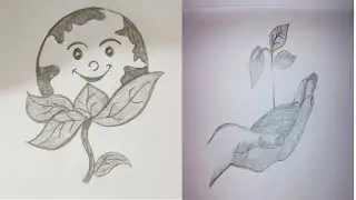 world Environment day/save environment drawing/world environment day 2020/save earth, nature,tree