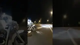 Customers video of his SpeedMotoCo Daymaker #headlight Night Riding. BRIGHT!  #motorcycle #chopper