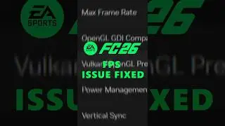 How to Fix FC 26 FPS Drops After Halftime! 🔥#shorts #fps #fc26