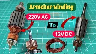 12v dc motor armature rewinding | कैसे करें।