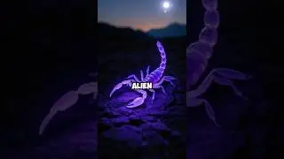 Did You Know Scorpions Glow In The Dark? 🦂 #nature #facts #animals #shorts #shortsfeed #capcutedit