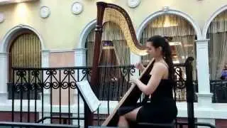 Harp Musician in Venetian Macau