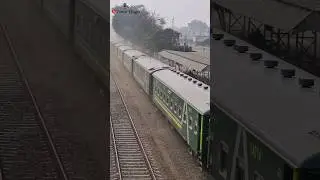 Speedy Green Line Through From Okara Aerial View #train